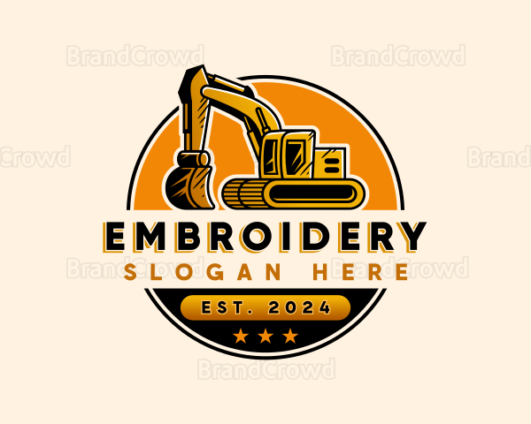 Excavator Heavy Equipment Logo