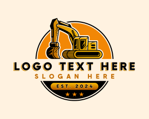 Industrial - Excavator Heavy Equipment logo design