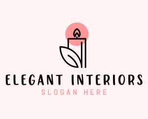 Organic Scented Candle logo design