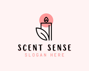 Organic Scented Candle logo design