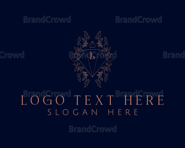 Luxurious Diamond Crystal Jeweler Logo