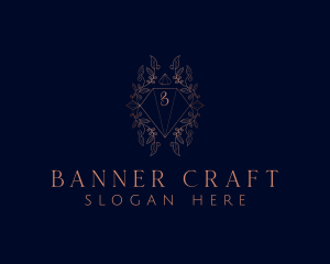 Luxurious Diamond Crystal Jeweler logo design