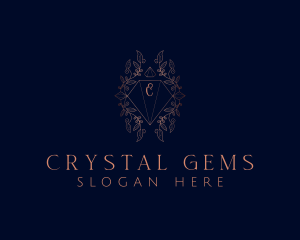 Luxurious Diamond Crystal Jeweler logo design