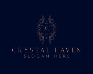 Luxurious Diamond Crystal Jeweler logo design