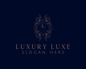 Luxurious Diamond Crystal Jeweler logo design