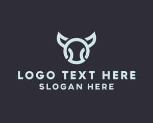 Bull Horns - Digital Bull Media logo design