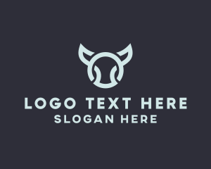 Bull Head - Digital Bull Media logo design