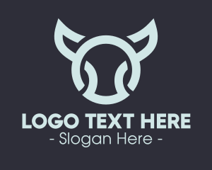 Digital - Digital Bull Circle logo design