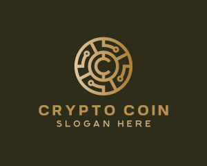 Cryptocurrency - Bitcoin Digital Cryptocurrency logo design