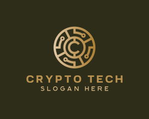Cryptocurrency - Bitcoin Digital Cryptocurrency logo design