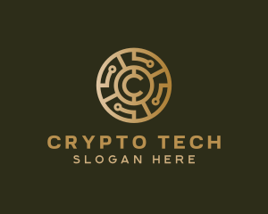 Bitcoin Digital Cryptocurrency  logo design