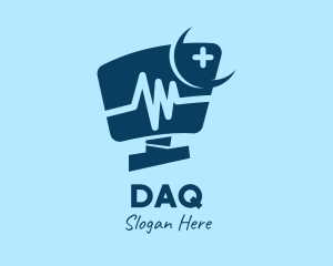 Defibrillator - Night Medical Monitor logo design