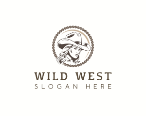 Cowgirl Rodeo Saloon logo design