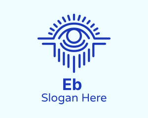 Blue Mystical Eye  Logo