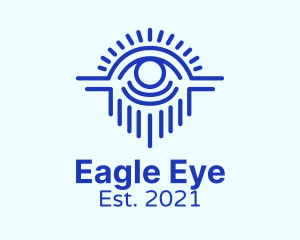 Blue Mystical Eye  logo design