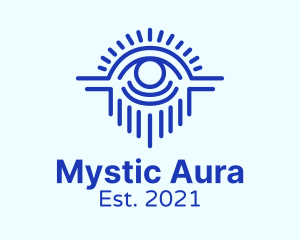 Blue Mystical Eye  logo design