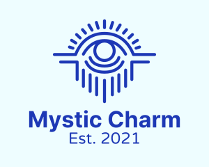 Talisman - Blue Mystical Eye logo design