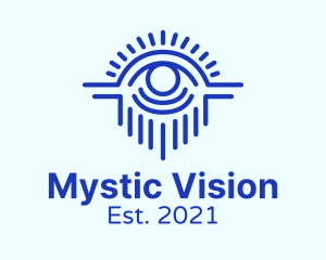 Blue Mystical Eye  logo design