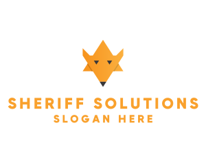 Sheriff - Fox Sheriff Star logo design