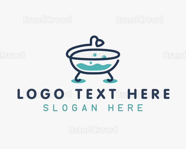 Bath Tub Clean Logo