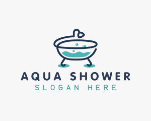 Shower - Bath Tub Clean logo design