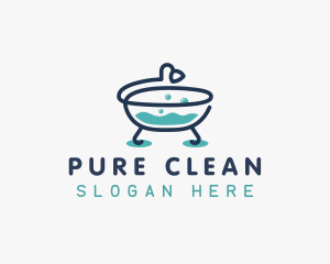 Bath Tub Clean logo design