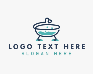 Cleaning - Bath Tub Clean logo design