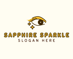 Makeup Eye Sparkle logo design