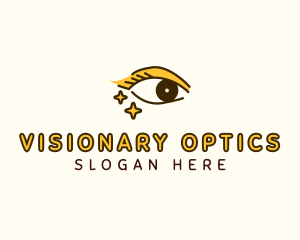 Optometry - Makeup Eye Sparkle logo design