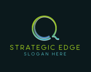 Online - Modern Business Letter Q logo design