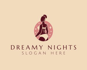 Nightwear - Female Sexy Body Bikini logo design