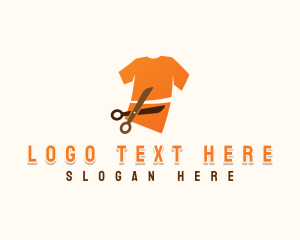 Shirt - Scissor Shirt Clothing logo design