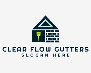 Gutter - Brick House Building logo design