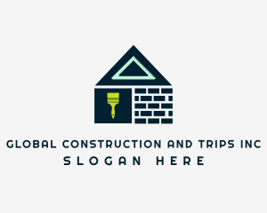 Rental - Brick House Building logo design