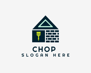 Village - Brick House Building logo design