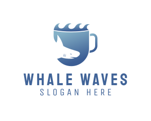 Shark Wave Drink logo design