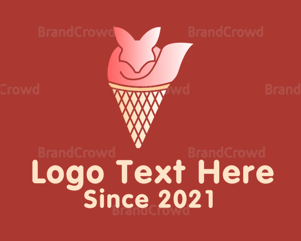 Ice Cream Fox Logo
