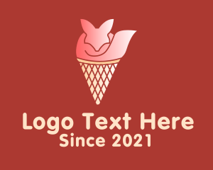 Wildlife Center - Ice Cream Fox logo design