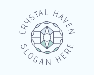 Crystal Gemstone Jewelry logo design