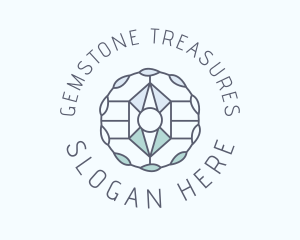 Crystal Gemstone Jewelry logo design