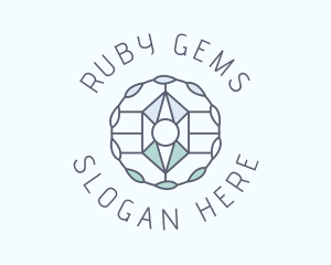 Ruby - Crystal Gemstone Jewelry logo design