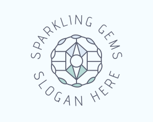 Crystal Gemstone Jewelry logo design