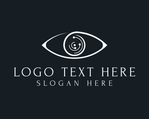 Contact Lens - Astronomy Eye Vision logo design