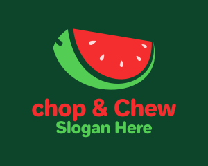 Fresh Watermelon Slice  Logo