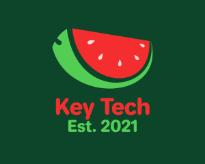 Fresh Watermelon Slice  logo design