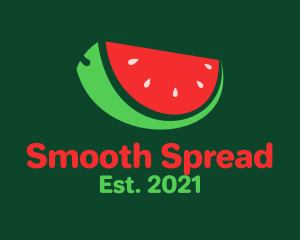 Fresh Watermelon Slice  logo design