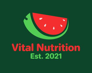 Nutritionist - Fresh Watermelon Slice logo design