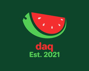 Fresh Watermelon Slice  logo design