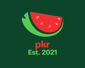 Fresh Watermelon Slice  logo design