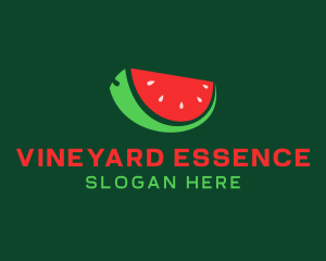 Fresh Watermelon Slice  logo design